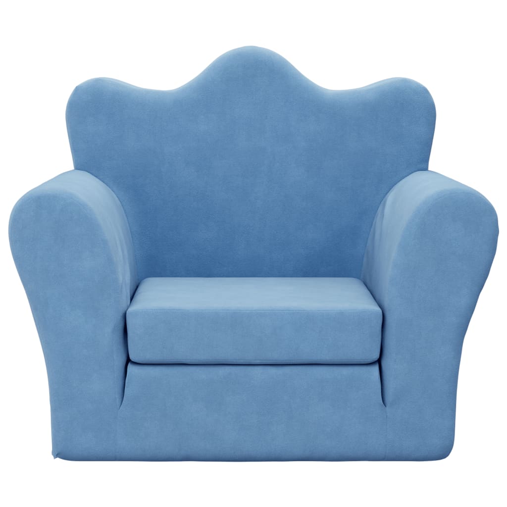 Kinder-Schlafsofa 2-Sitzer Weicher Plüsch für Kinder