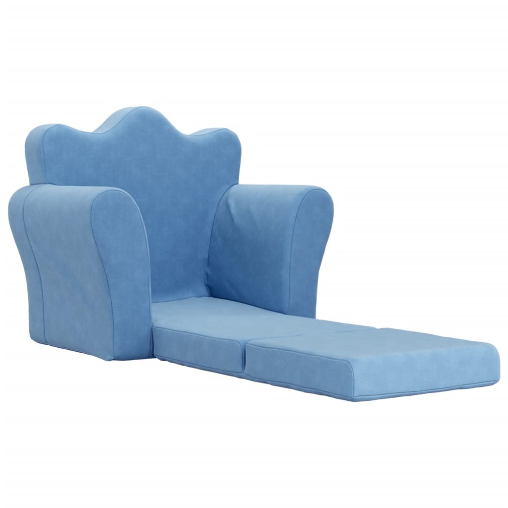 Kinder-Schlafsofa 2-Sitzer Weicher Plüsch für Kinder