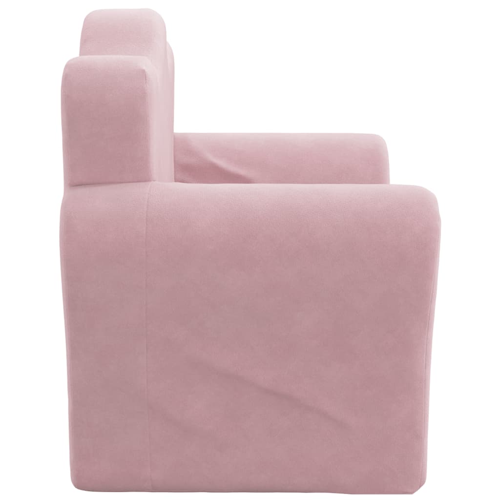 Kinder-Schlafsofa 2-Sitzer Weicher Plüsch für Kinder