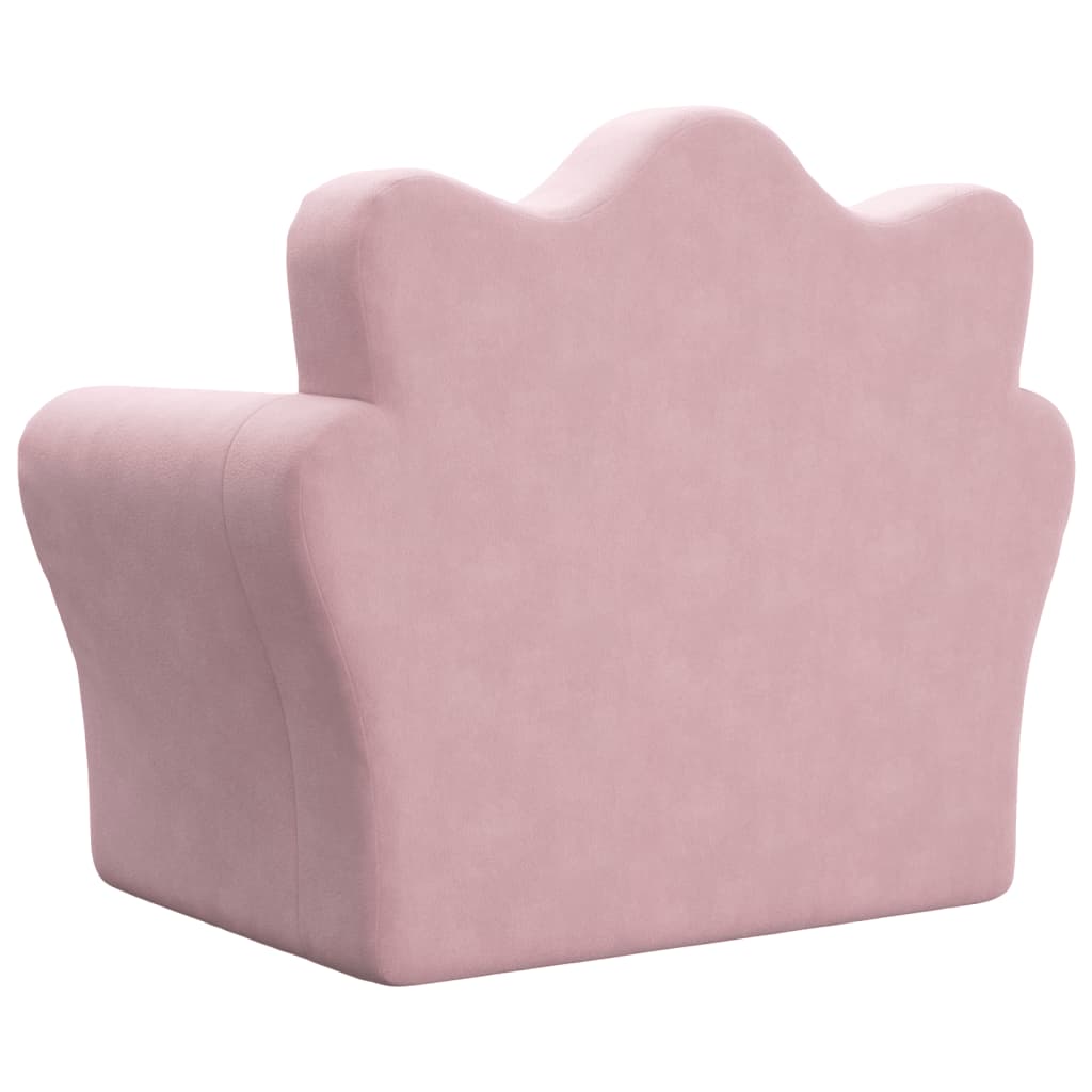 Kinder-Schlafsofa 2-Sitzer Weicher Plüsch für Kinder