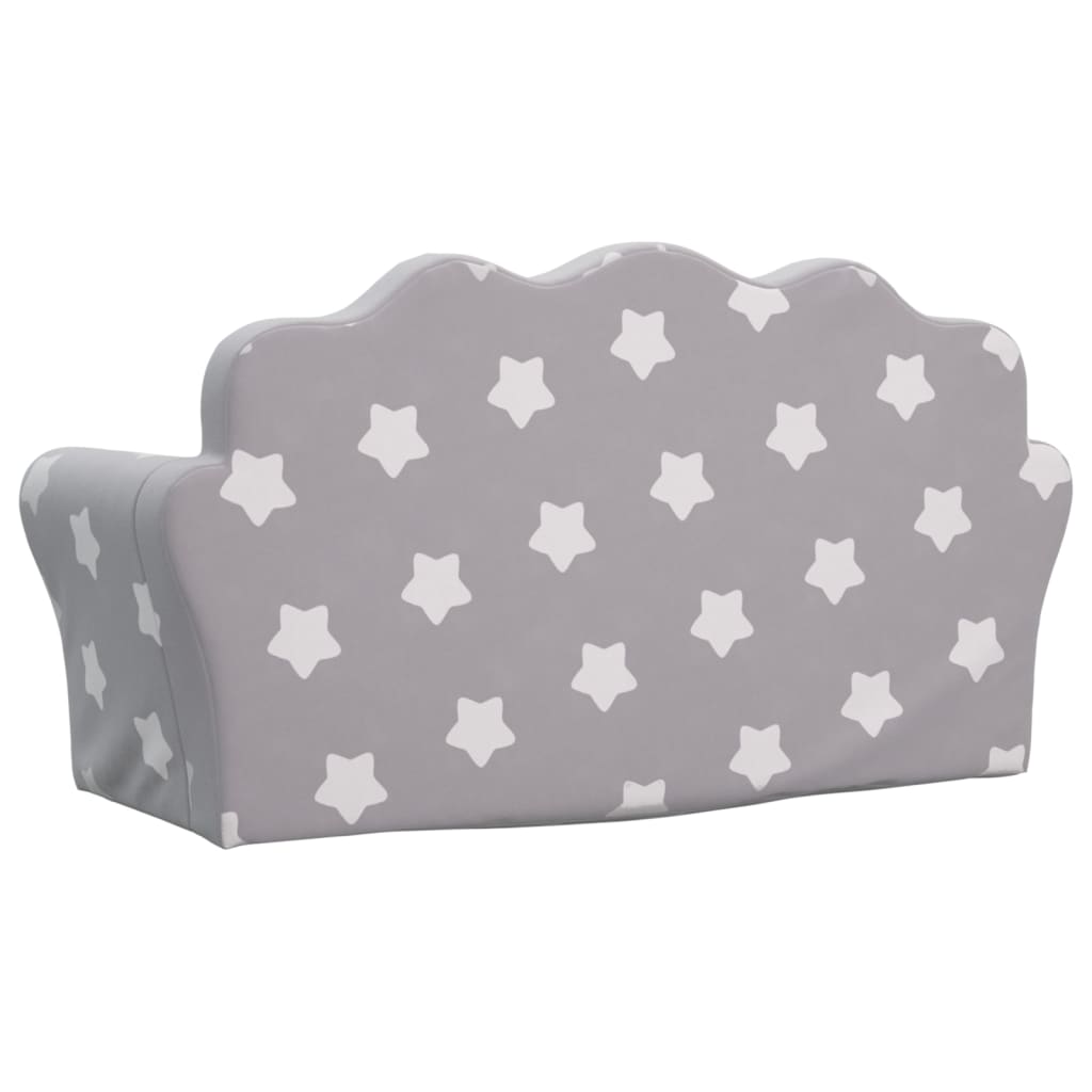 Kinder-Schlafsofa 2-Sitzer Weicher Plüsch für Kinder