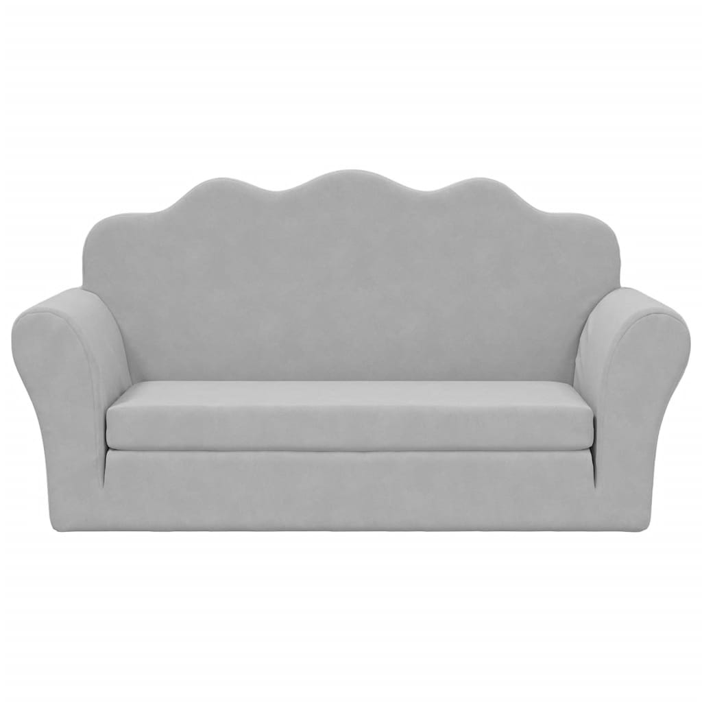 Kinder-Schlafsofa 2-Sitzer Weicher Plüsch für Kinder