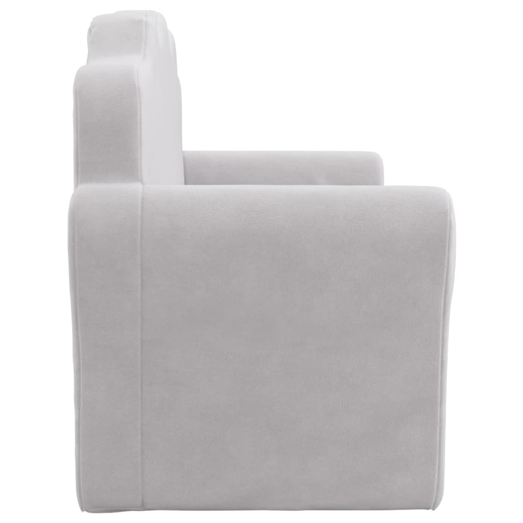 Kinder-Schlafsofa 2-Sitzer Weicher Plüsch für Kinder