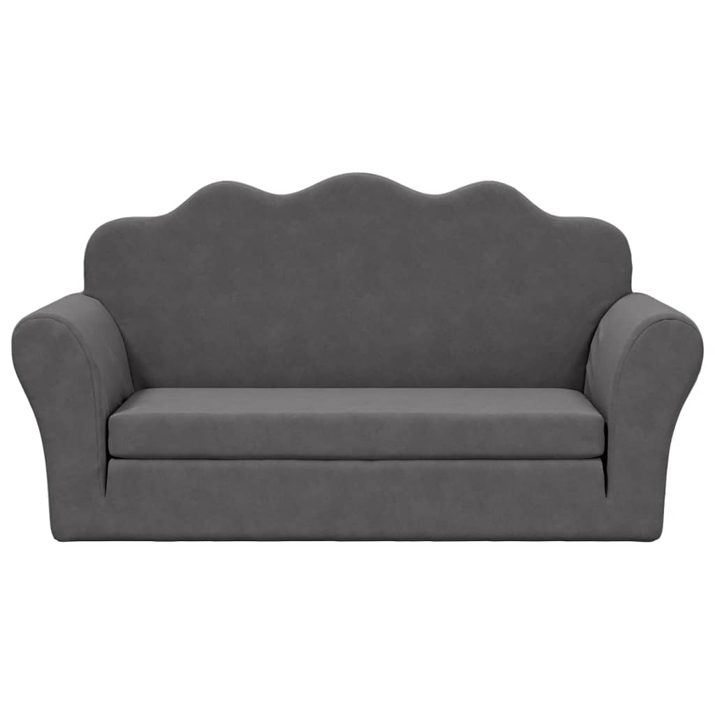 Kinder-Schlafsofa 2-Sitzer Weicher Plüsch für Kinder