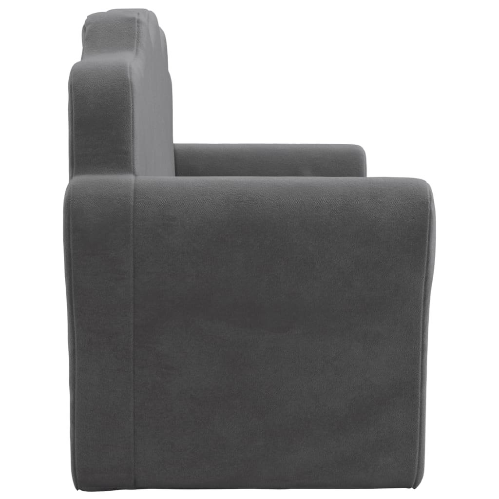 Kinder-Schlafsofa 2-Sitzer Weicher Plüsch für Kinder