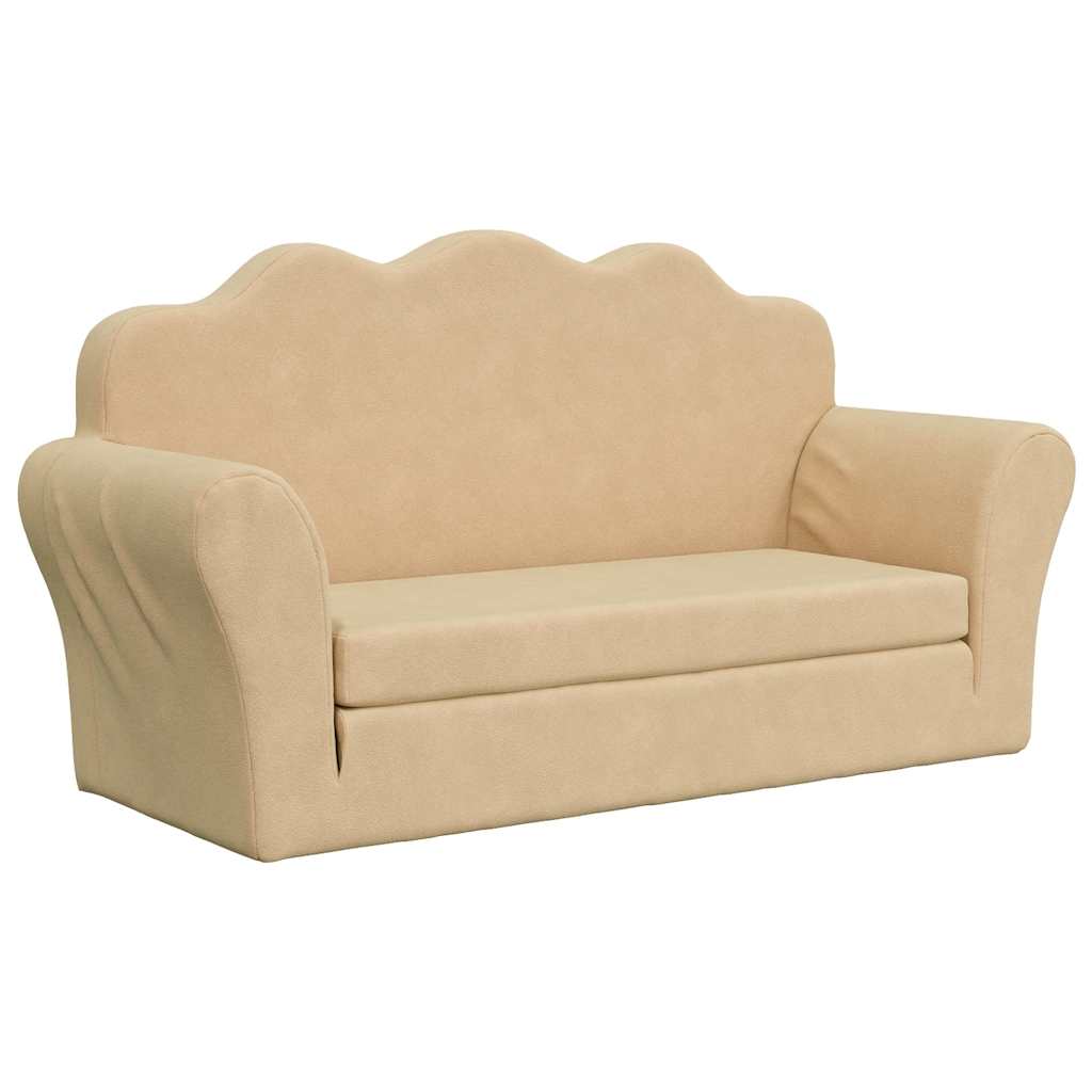 Kinder-Schlafsofa 2-Sitzer Weicher Plüsch für Kinder