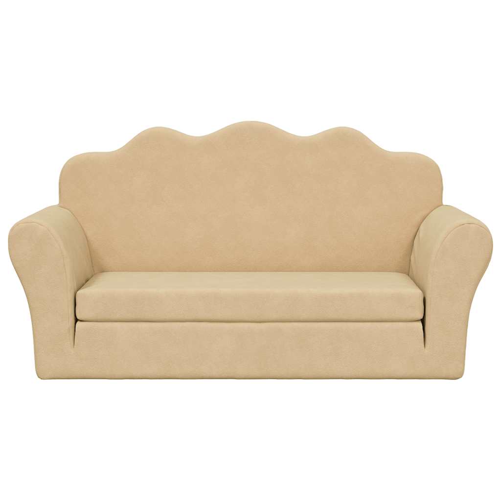 Kinder-Schlafsofa 2-Sitzer Weicher Plüsch für Kinder