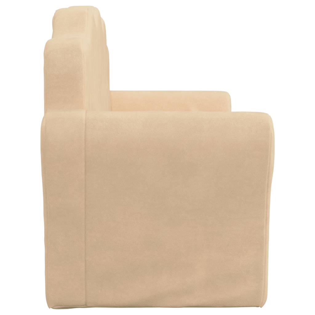Kinder-Schlafsofa 2-Sitzer Weicher Plüsch für Kinder