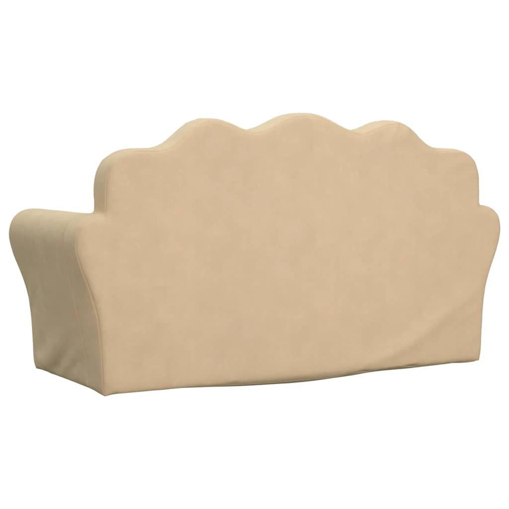 Kinder-Schlafsofa 2-Sitzer Weicher Plüsch für Kinder