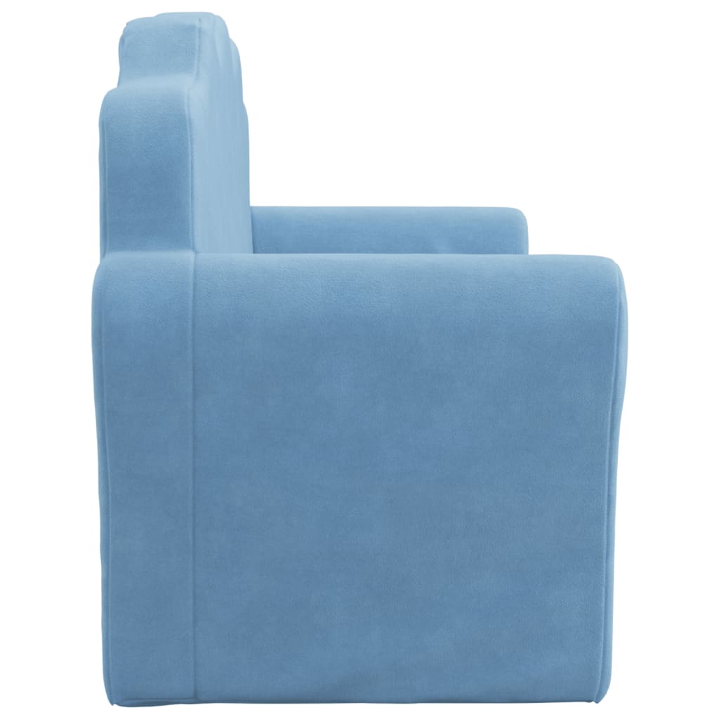 Kinder-Schlafsofa 2-Sitzer Weicher Plüsch für Kinder