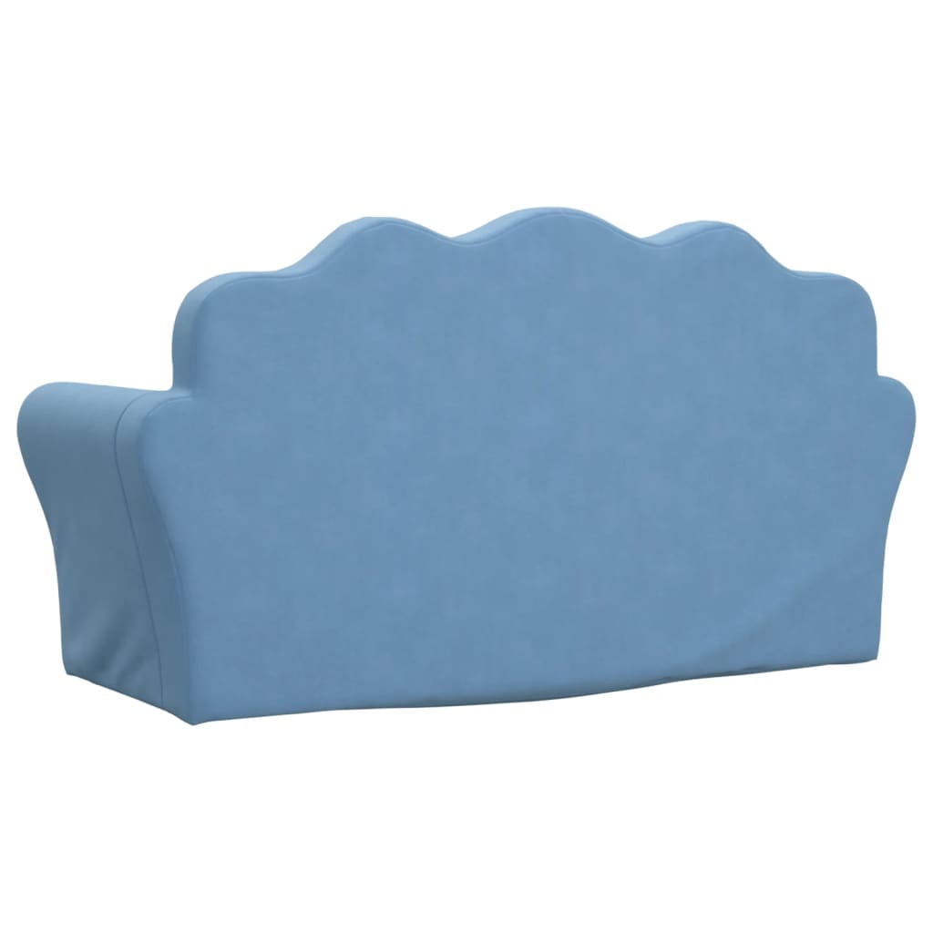 Kinder-Schlafsofa 2-Sitzer Weicher Plüsch für Kinder