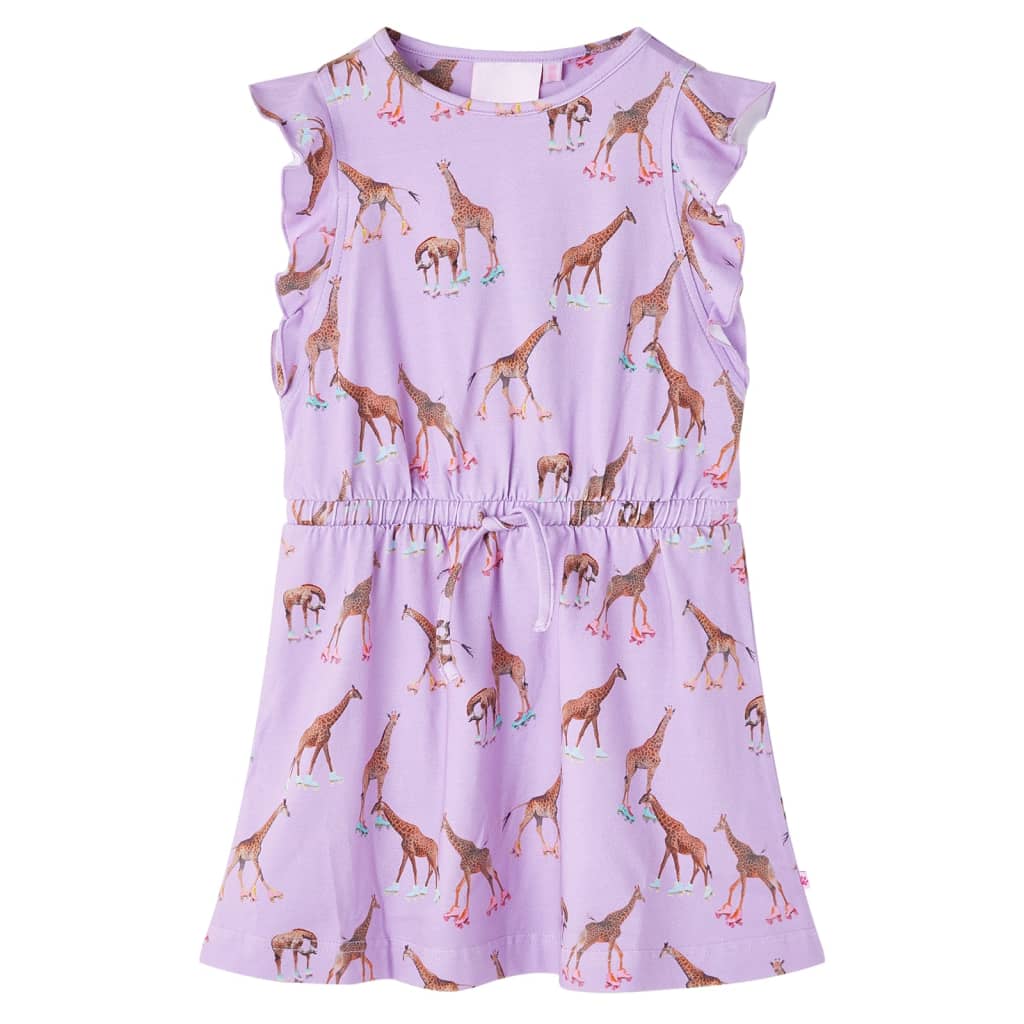 Kinderkleid mit Rüschenärmeln und Taillenband