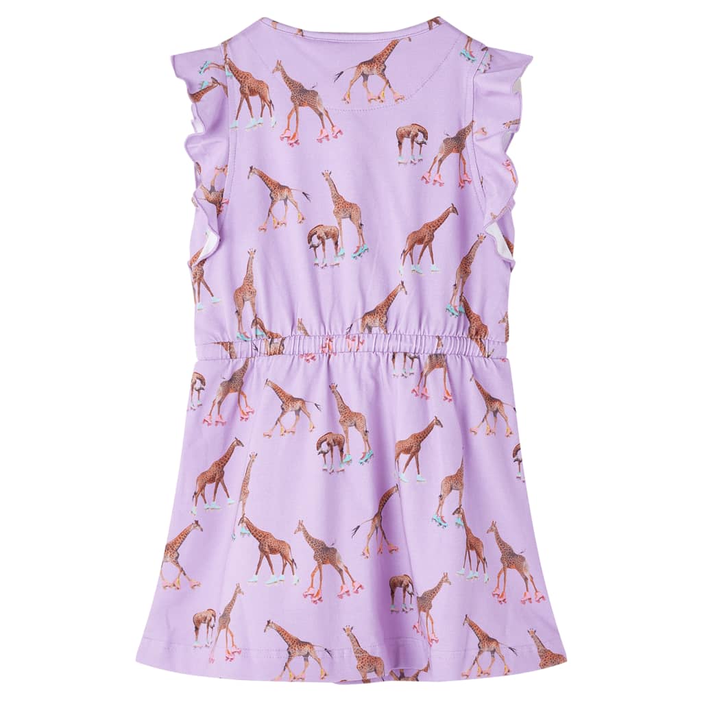 Kinderkleid mit Rüschenärmeln und Taillenband