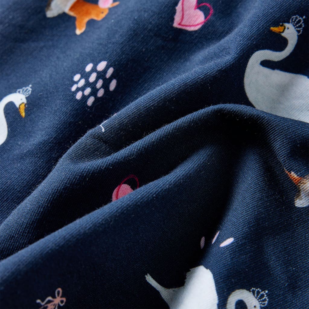 Kinderkleid mit Langen Ärmeln Marineblau