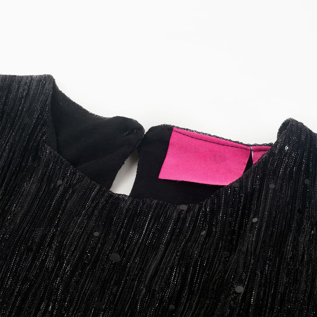 Kinderkleid mit Langen Ärmeln Schwarz