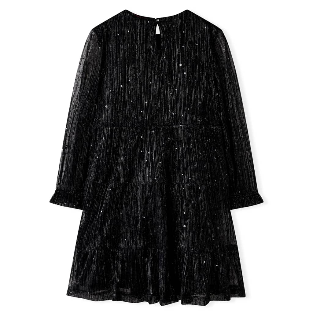 Kinderkleid mit Langen Ärmeln Schwarz