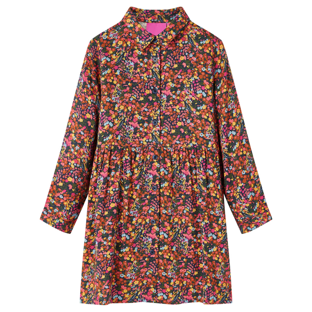 Kinderkleid mit Langen Ärmeln Mehrfarbig