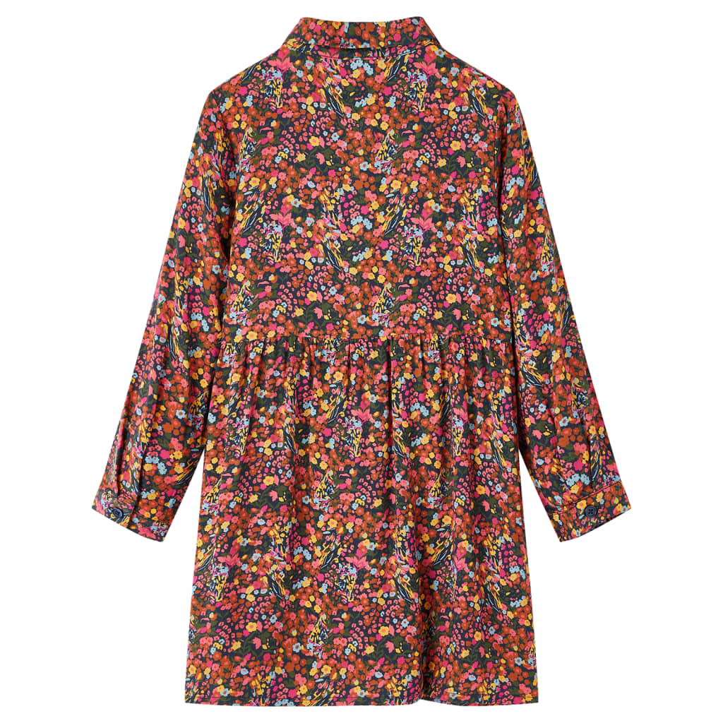 Kinderkleid mit Langen Ärmeln Mehrfarbig