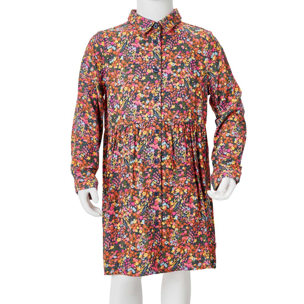 Kinderkleid mit Langen Ärmeln Mehrfarbig