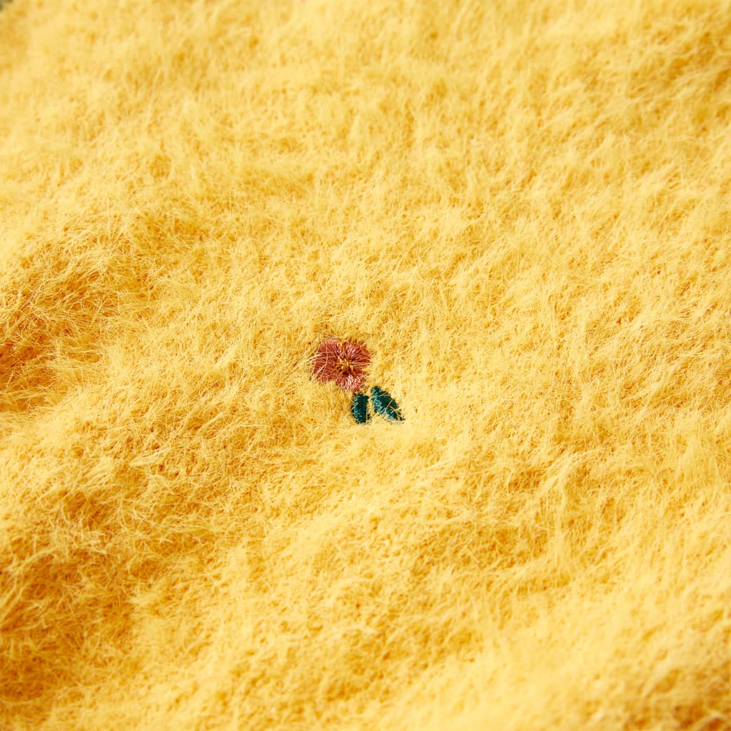 Kinderpullover Gestrickt Ocker