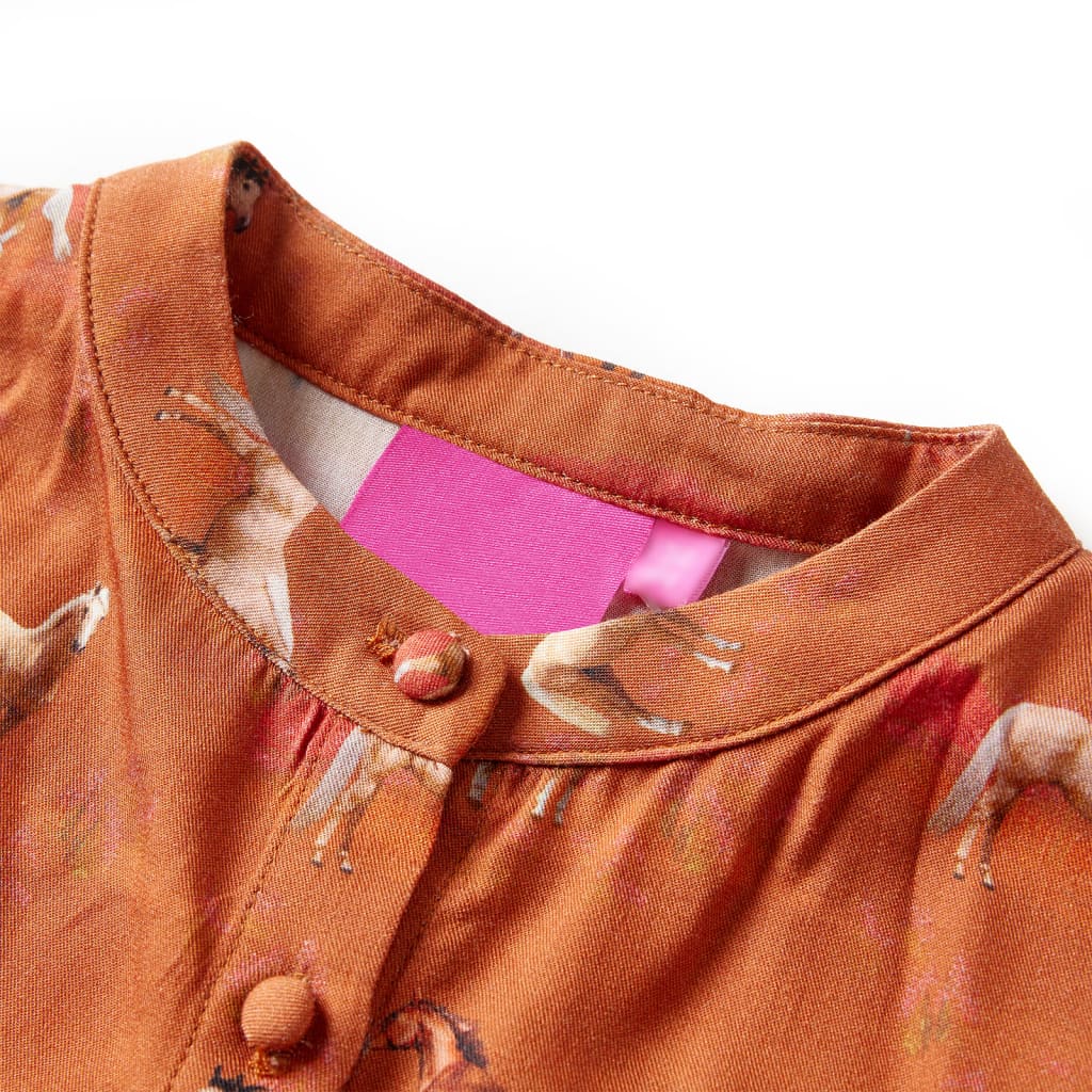 Kinderkleid Cognac