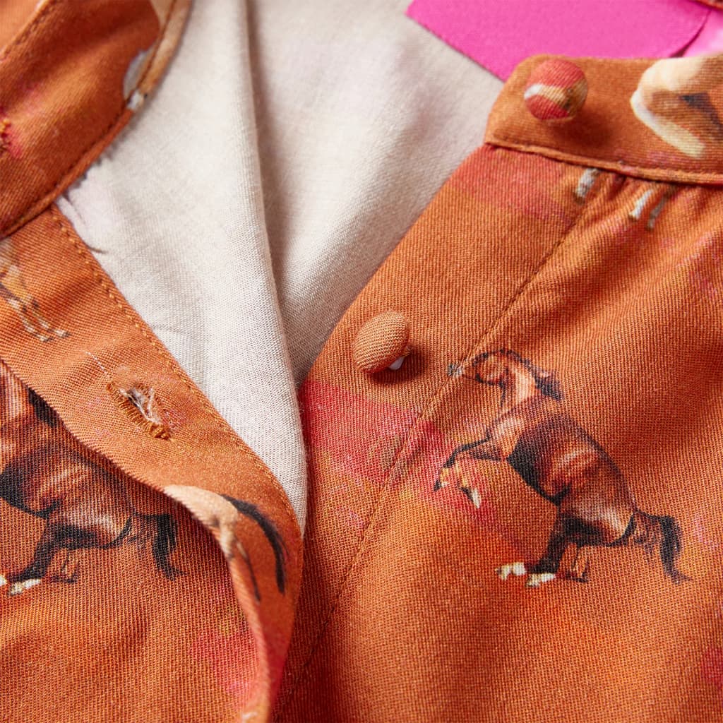 Kinderkleid Cognac