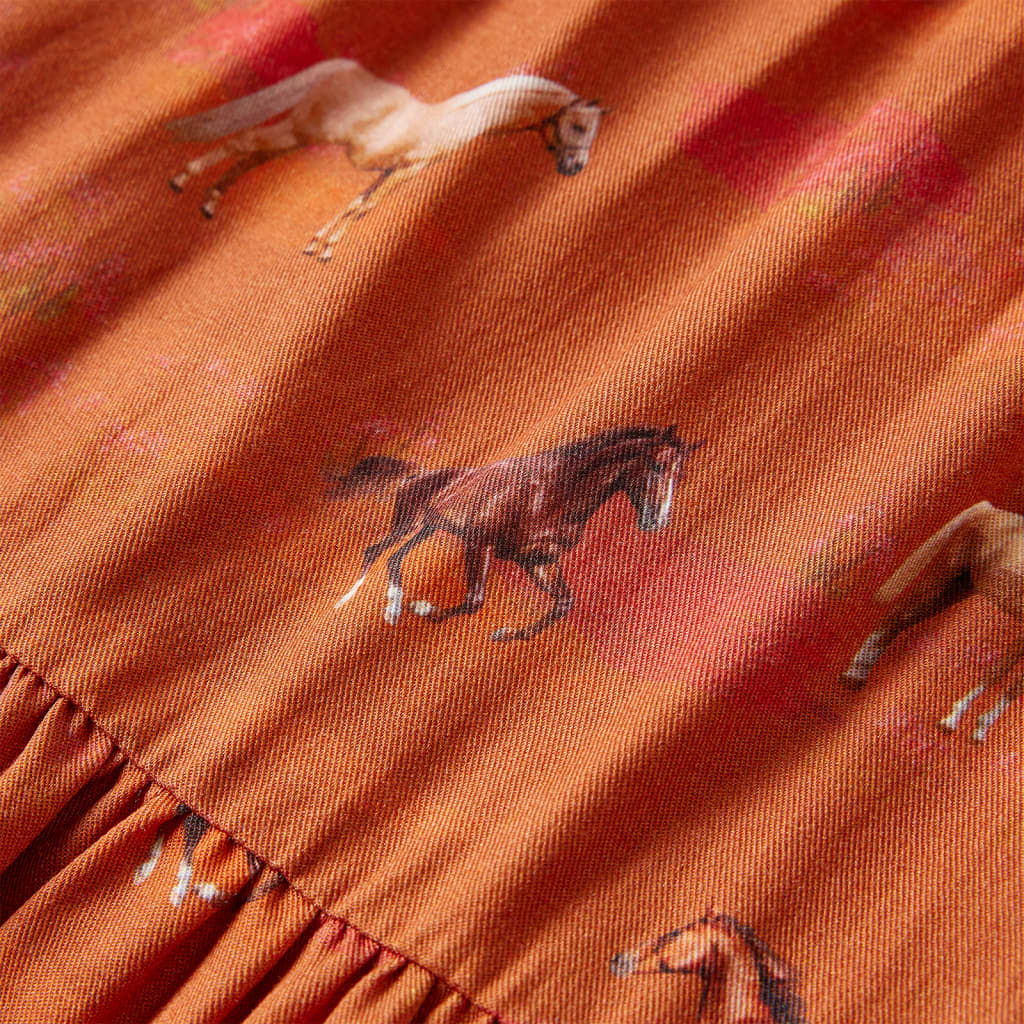 Kinderkleid Cognac