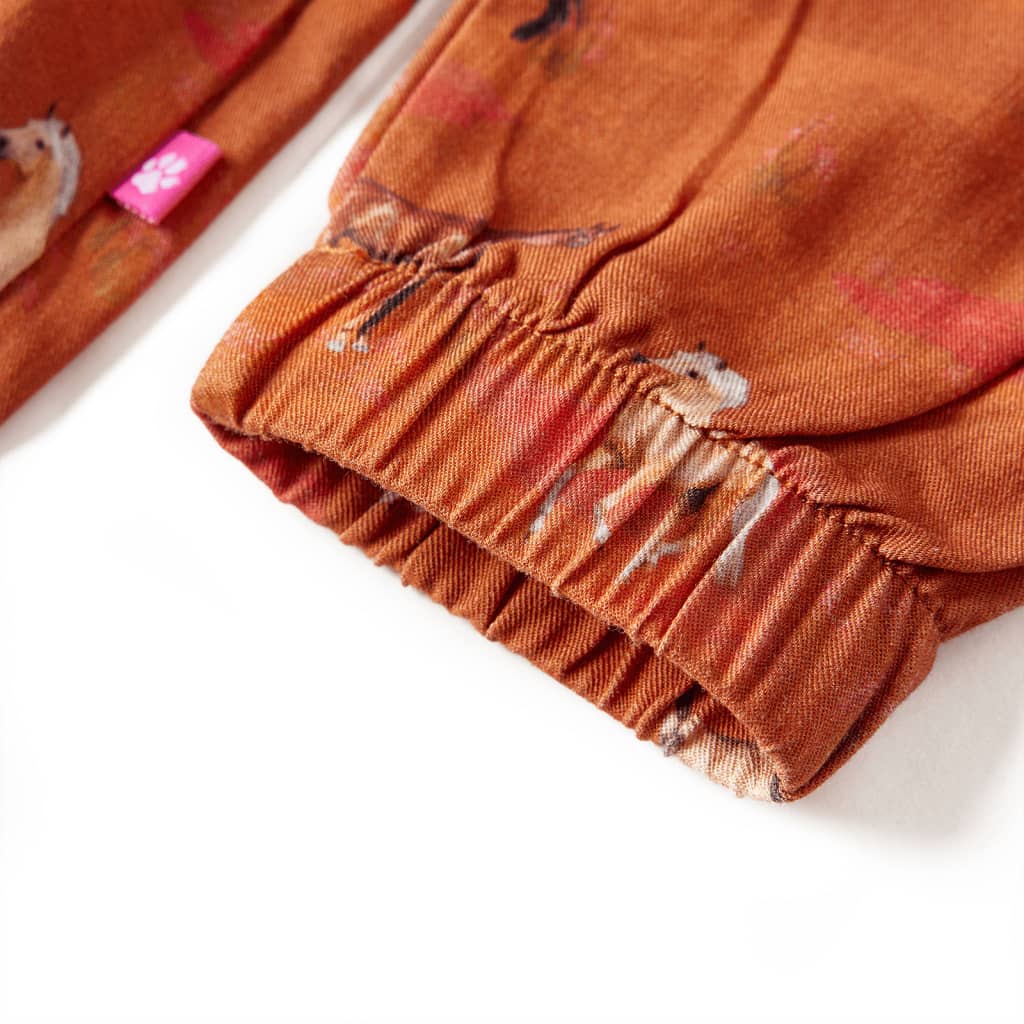 Kinderkleid Cognac