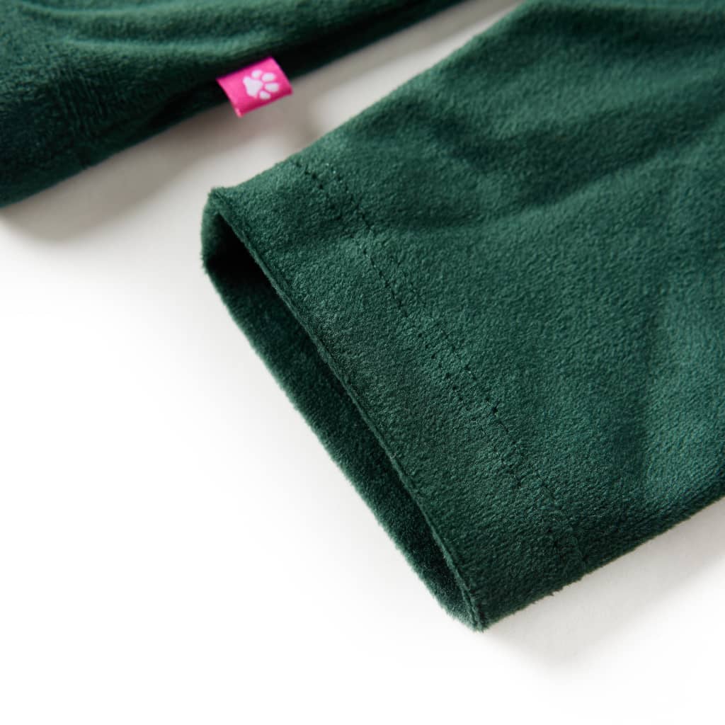Kinderbluse mit Rüschen Dunkelgrün
