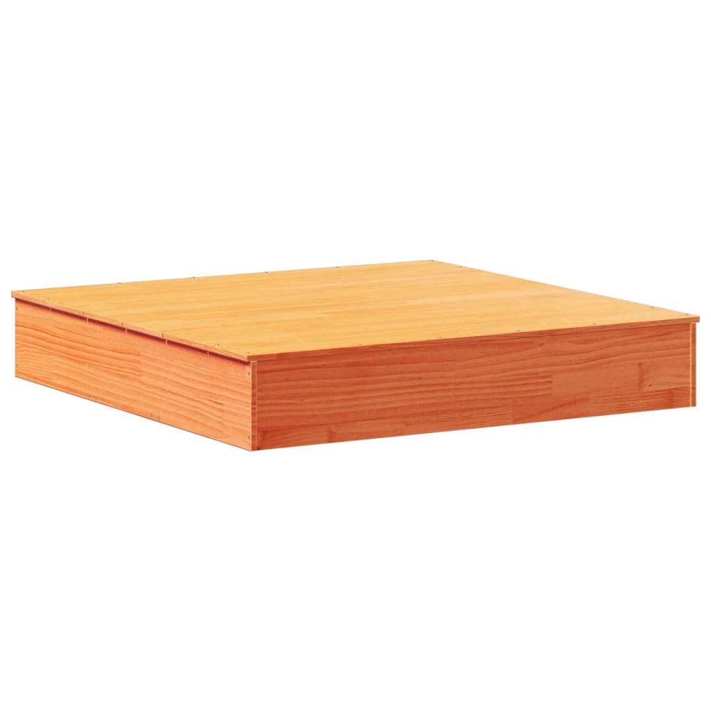 Sandkasten mit Deckel 111x111x19,5 cm aus Massivholz