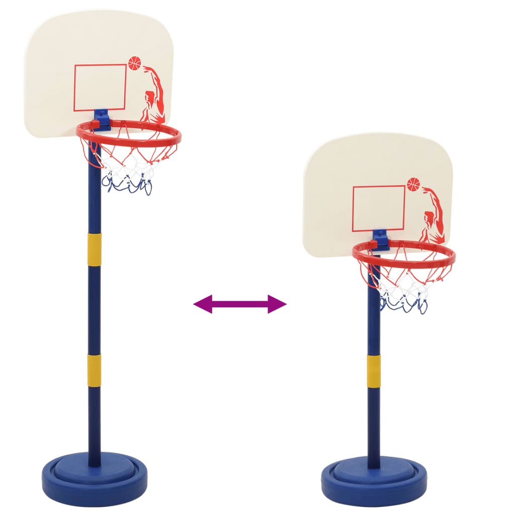 Basketballkorb mit Ständer, Ball & Pumpe Verstellbar 90/121 cm - Yekta