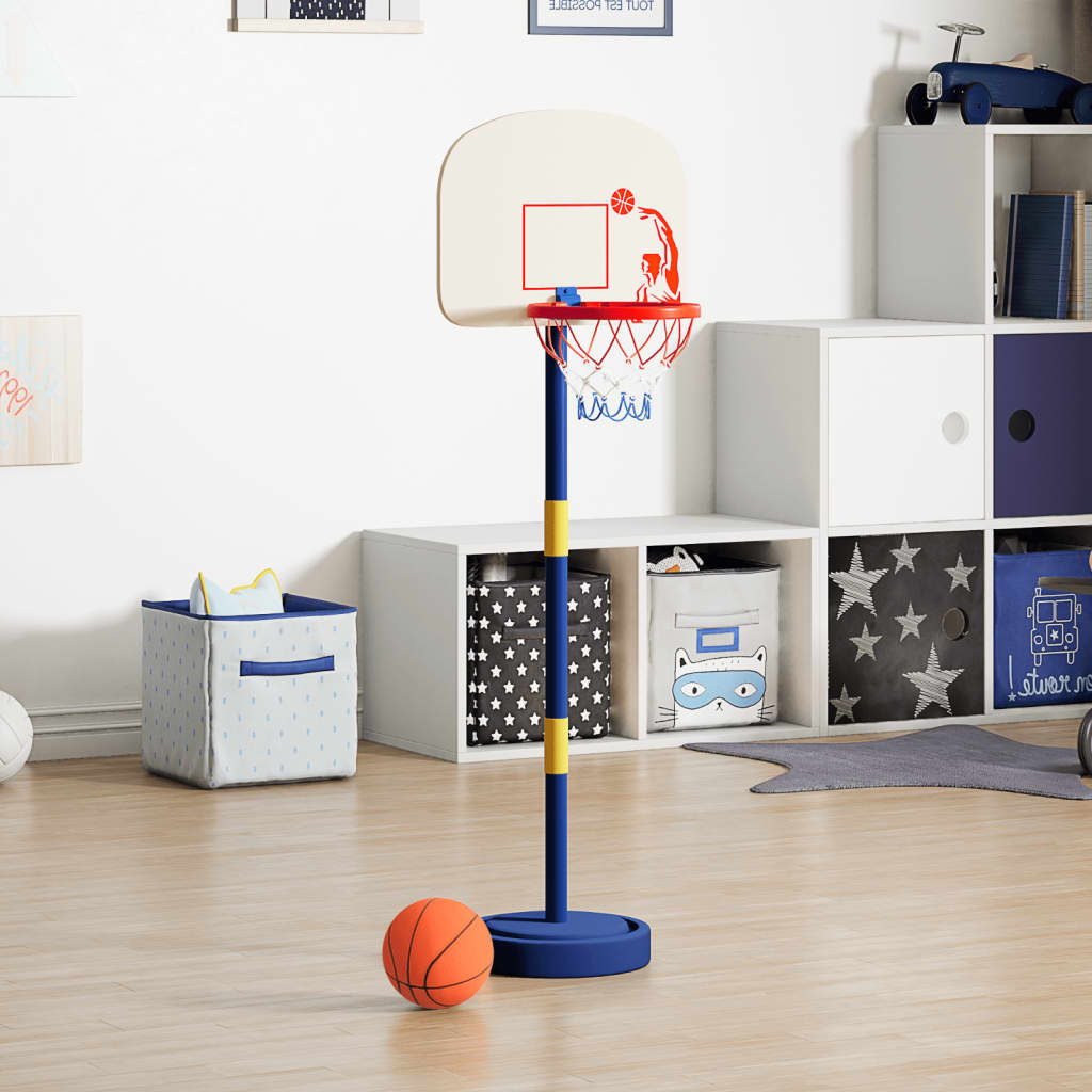 Basketballkorb mit Ständer, Ball & Pumpe Verstellbar 90/121 cm - Yekta