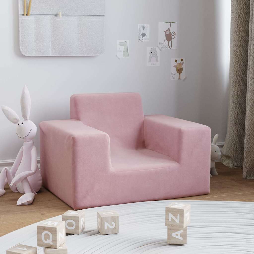 Kinder-Schlafsofa & Kindersofa Weicher Plüsch für Kinder