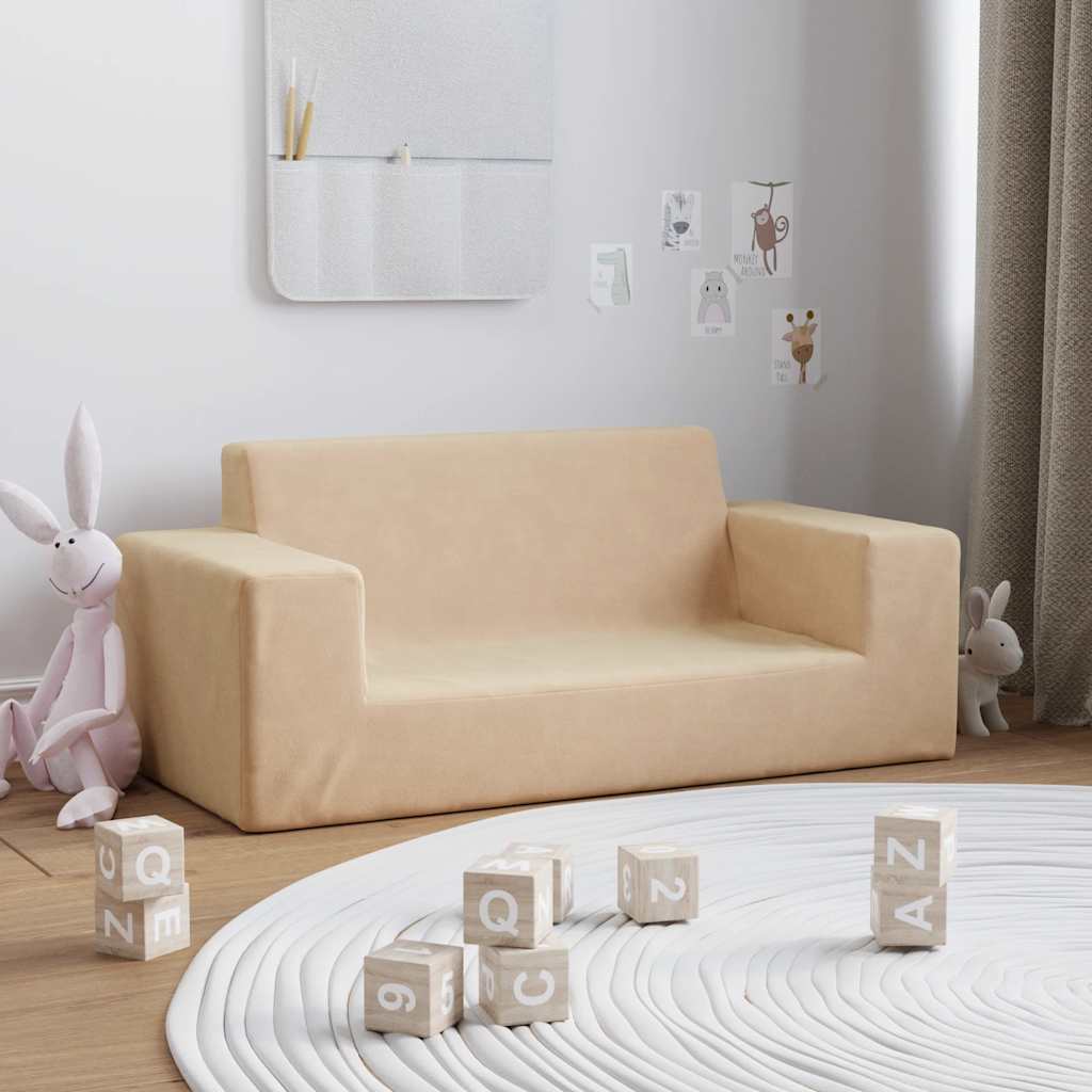 Kinder-Schlafsofa & Kindersofa Weicher Plüsch für Kinder