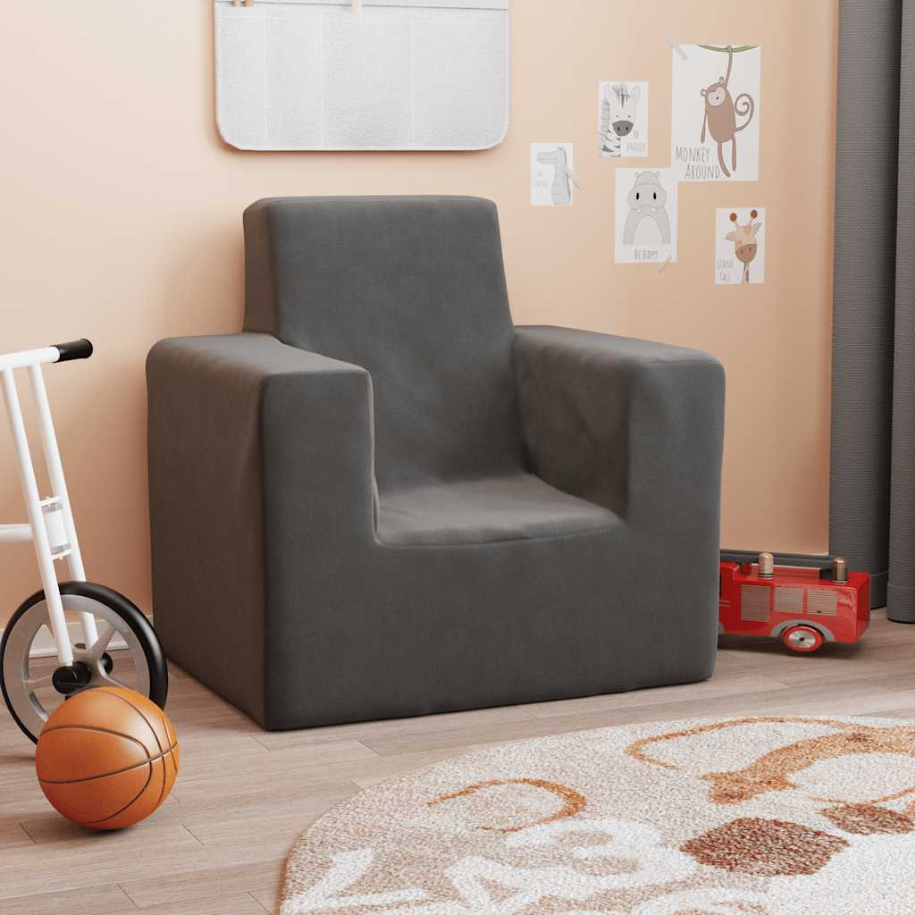 Kinder-Schlafsofa 2-Sitzer Weicher Plüsch mit verschiedenen Designs und Farben