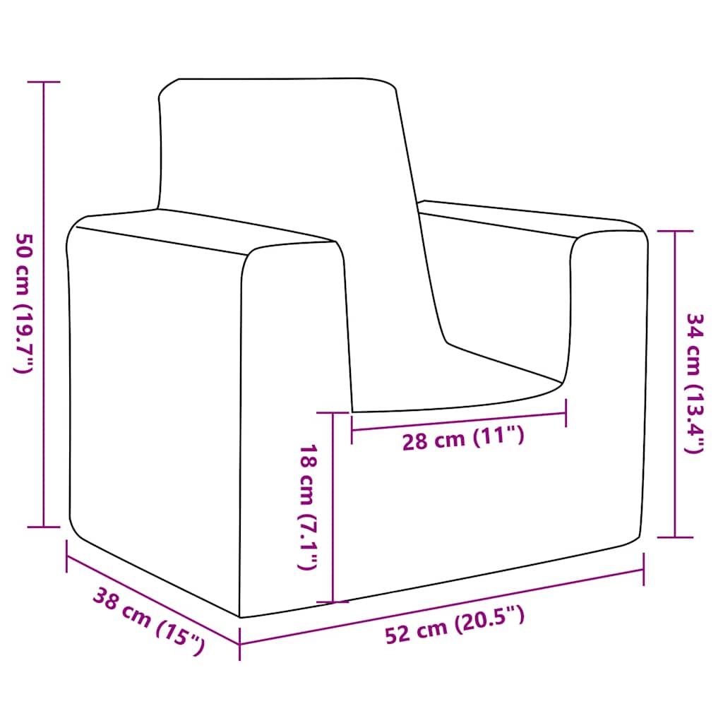 Kinder-Schlafsofa 2-Sitzer Weicher Plüsch mit verschiedenen Designs und Farben