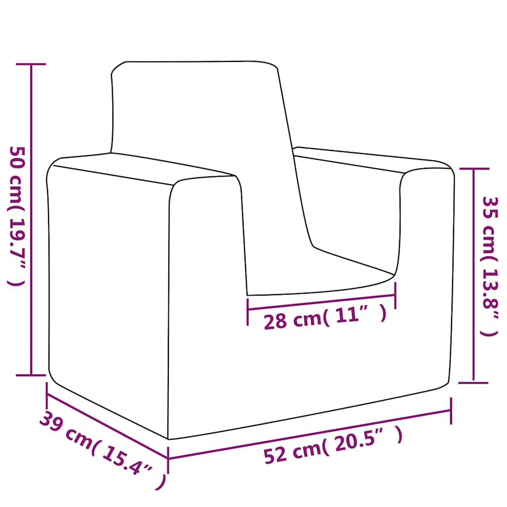 Kinder-Schlafsofa 2-Sitzer Weicher Plüsch mit verschiedenen Designs und Farben