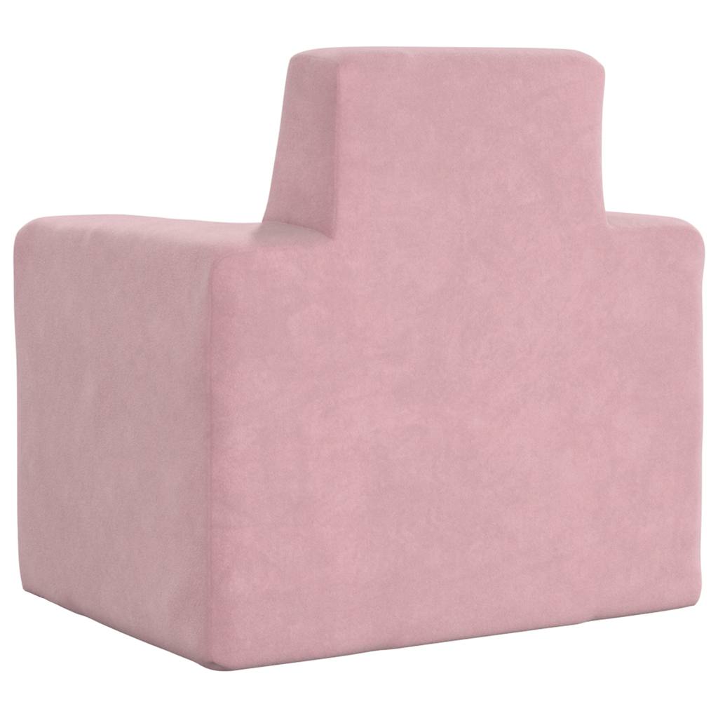 Kinder-Schlafsofa 2-Sitzer Weicher Plüsch mit verschiedenen Designs und Farben