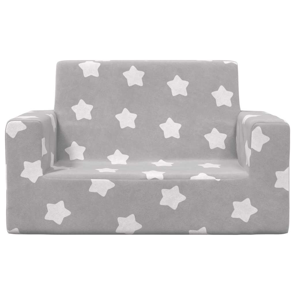 Kinder-Schlafsofa 2-Sitzer Weicher Plüsch mit verschiedenen Designs und Farben