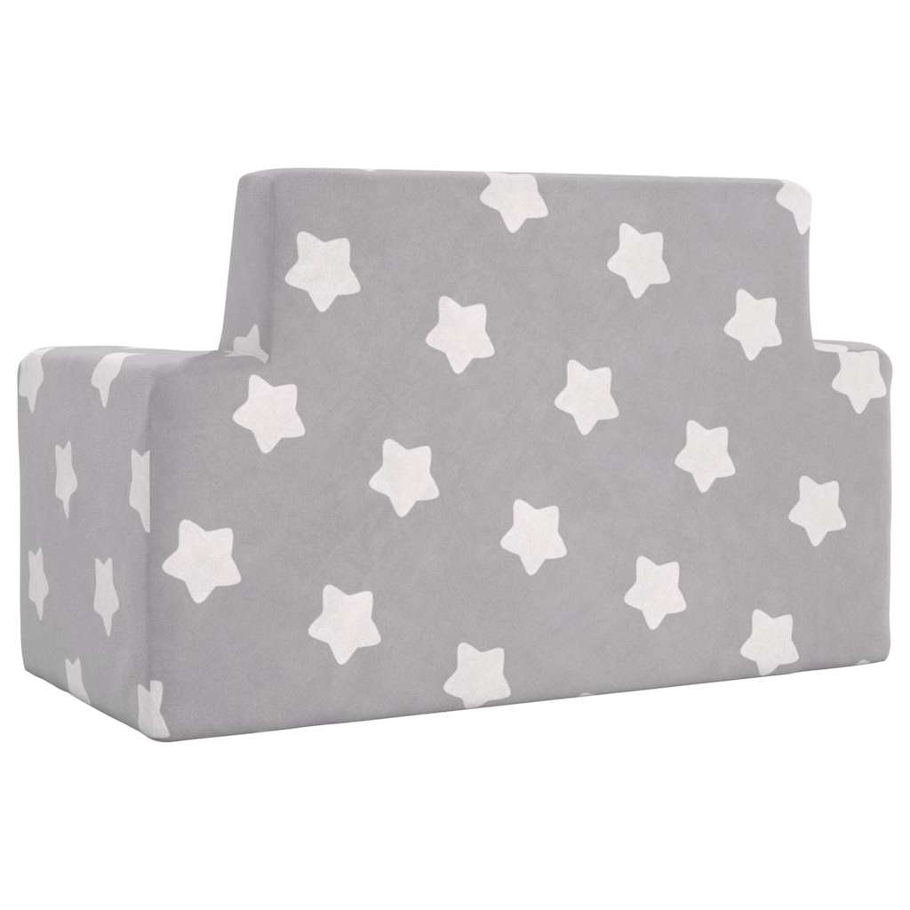 Kinder-Schlafsofa 2-Sitzer Weicher Plüsch mit verschiedenen Designs und Farben