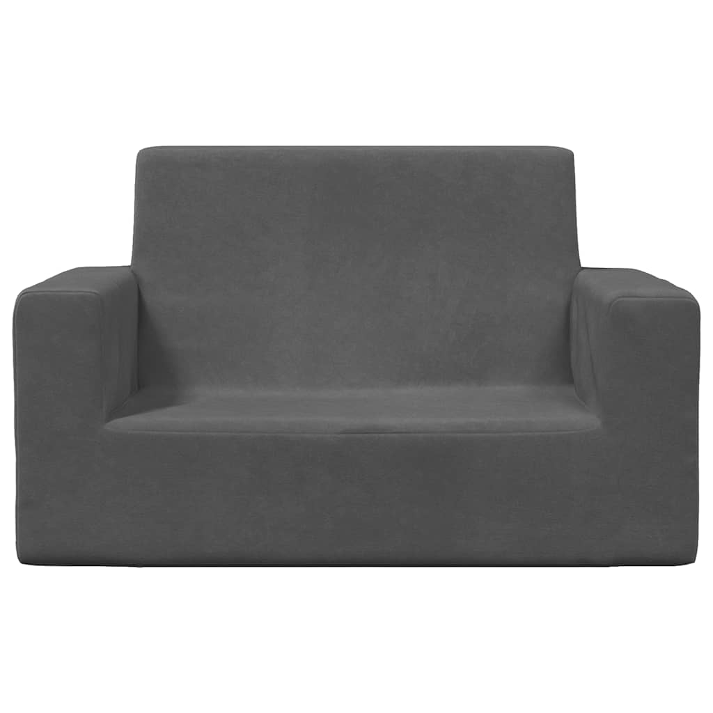 Kinder-Schlafsofa 2-Sitzer Weicher Plüsch mit verschiedenen Designs und Farben