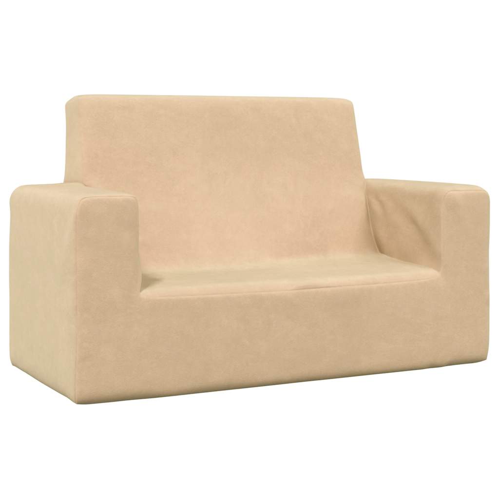 Kinder-Schlafsofa 2-Sitzer Weicher Plüsch mit verschiedenen Designs und Farben