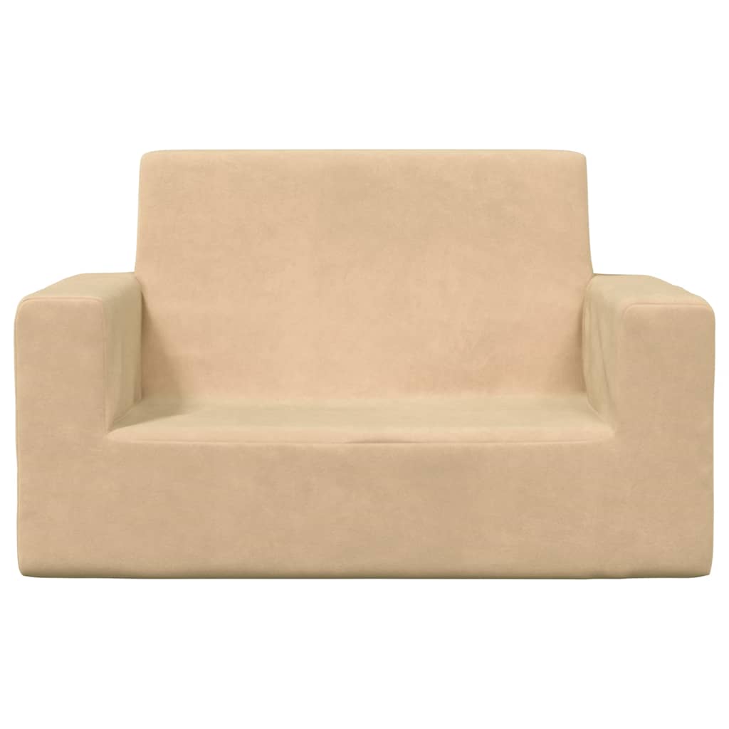 Kinder-Schlafsofa 2-Sitzer Weicher Plüsch mit verschiedenen Designs und Farben
