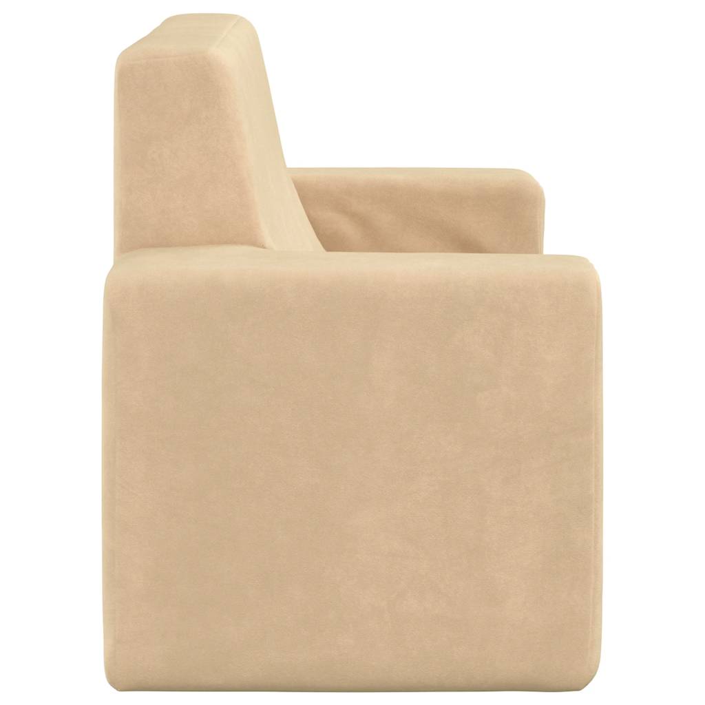 Kinder-Schlafsofa 2-Sitzer Weicher Plüsch mit verschiedenen Designs und Farben