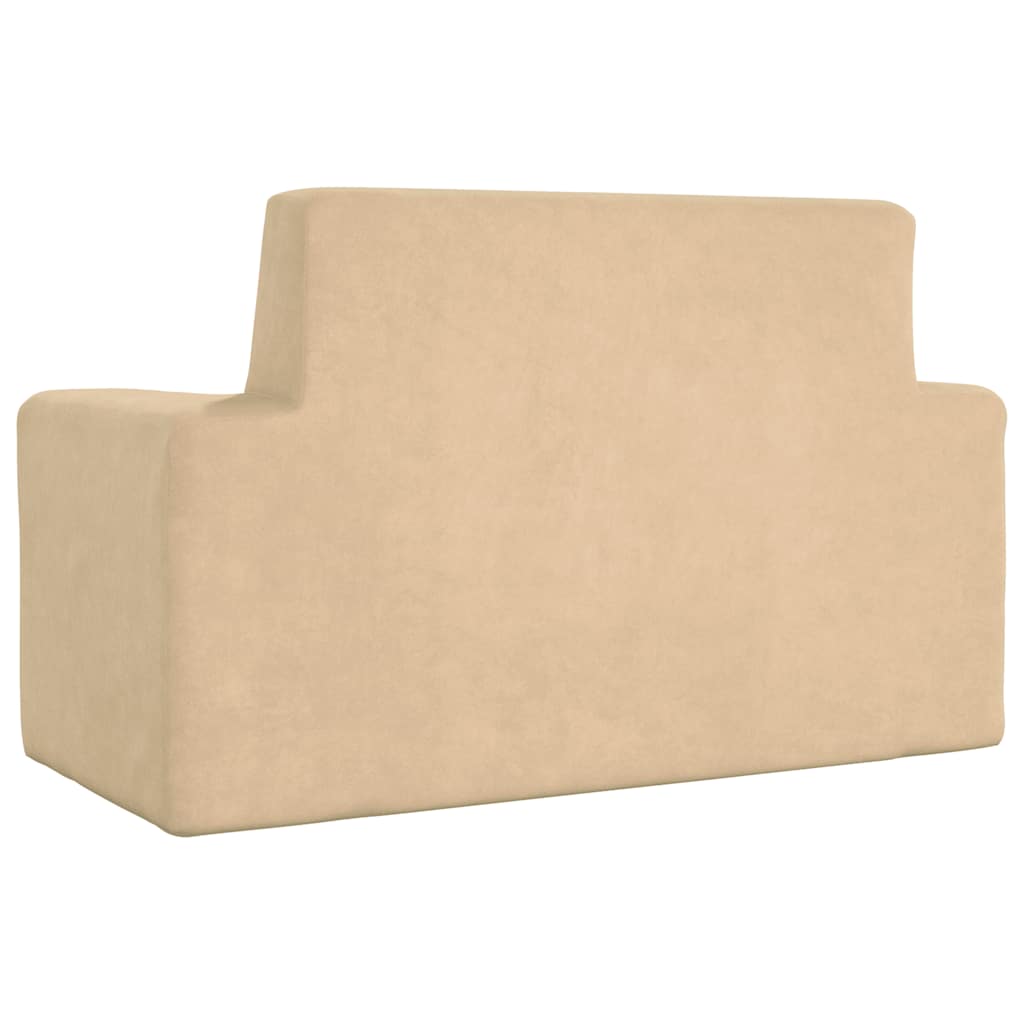 Kinder-Schlafsofa 2-Sitzer Weicher Plüsch mit verschiedenen Designs und Farben