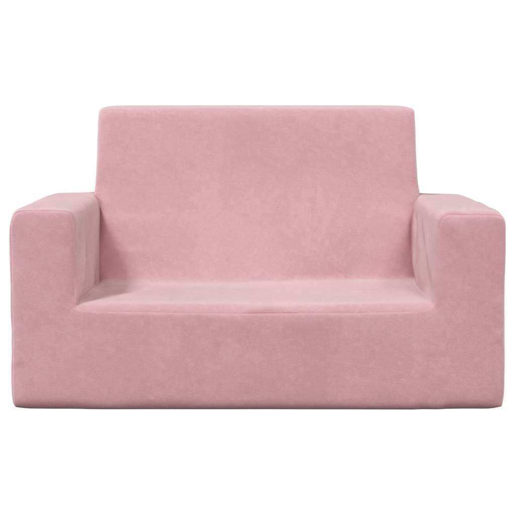 Kinder-Schlafsofa 2-Sitzer Weicher Plüsch mit verschiedenen Designs und Farben