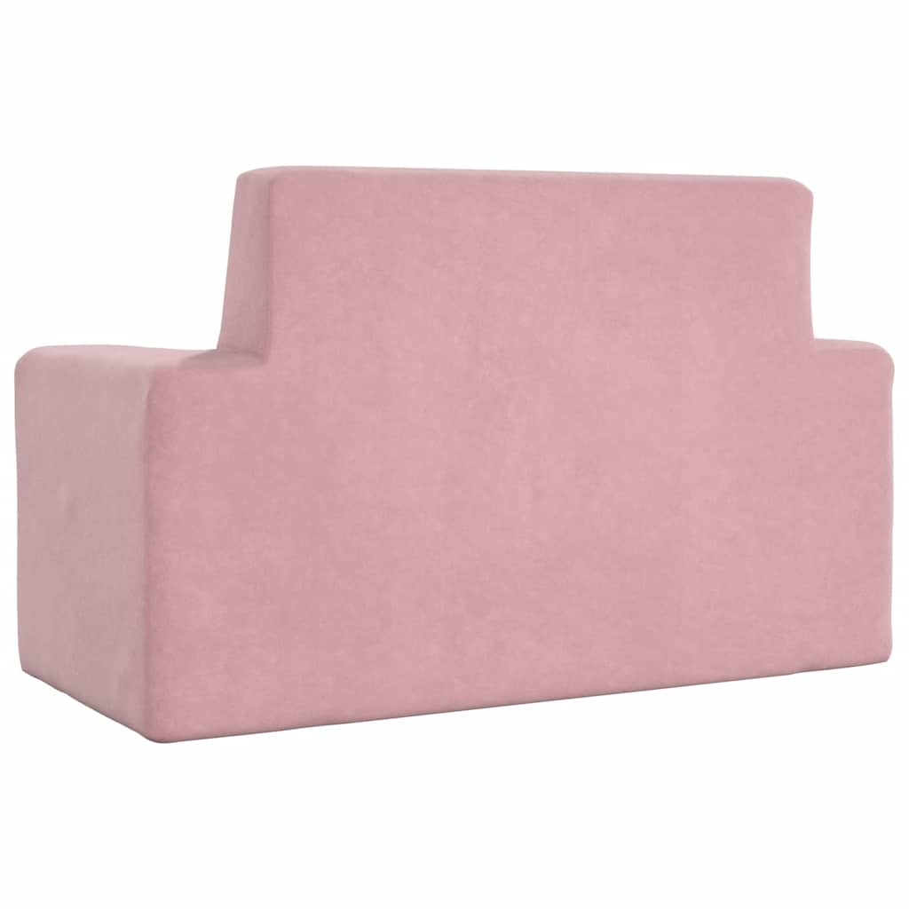 Kinder-Schlafsofa 2-Sitzer Weicher Plüsch mit verschiedenen Designs und Farben
