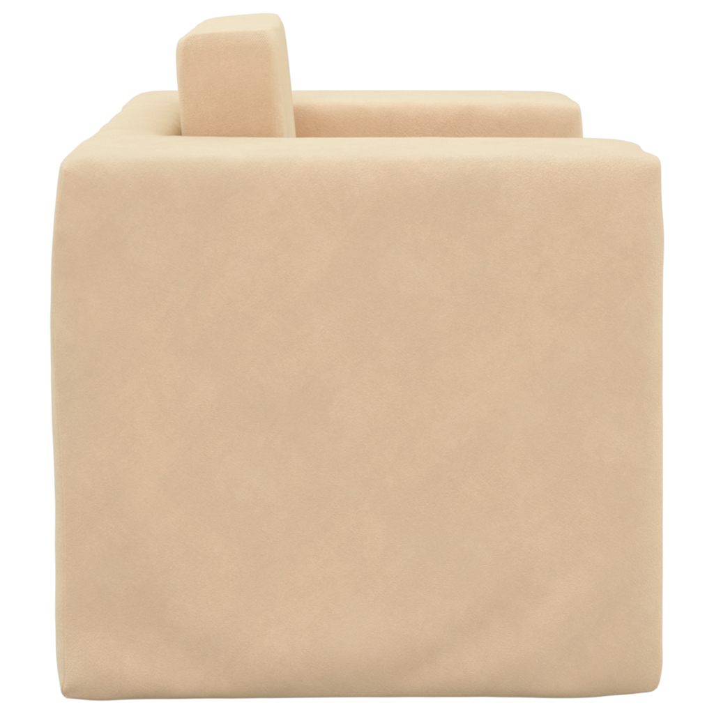 Kinder-Schlafsofa 2-Sitzer Weicher Plüsch mit verschiedenen Designs und Farben