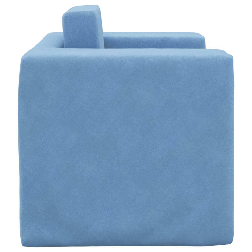 Kinder-Schlafsofa 2-Sitzer Weicher Plüsch mit verschiedenen Designs und Farben