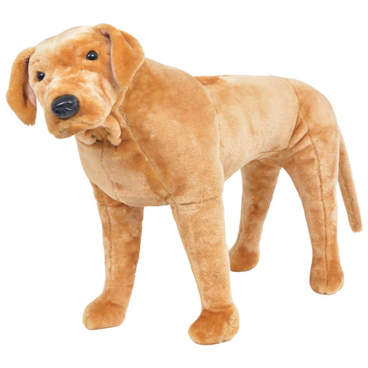 XXL Plüschtier Hund Labrador Stehend Plüsch Hellbraun - Yekta